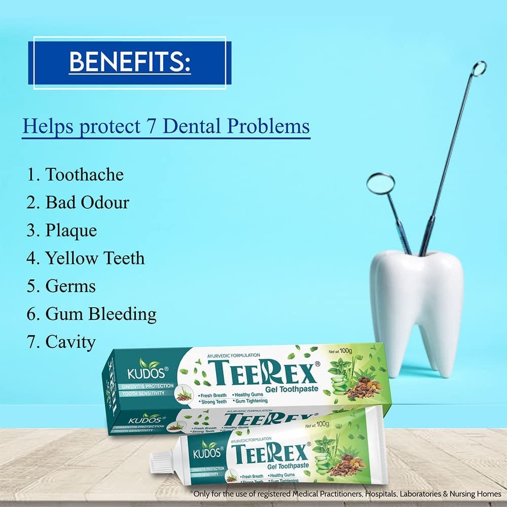 KUDOS AYURVEDA Neem Clove Toothpaste. Prevents cavities,Bad Breath,tooth decay.Help Fights germ,Anti Bacterial GumProtection Daily Use Toothpaste view 2