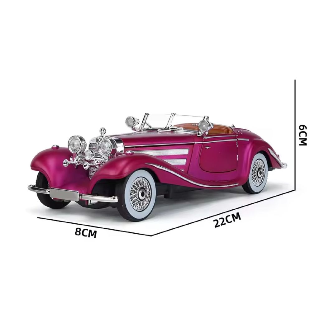 KTRS ENTERPRISE 1/24 1936 Vintege Car Diecast Cars Model modified alloy Simulation sound light metal collectible for Children toy view 2