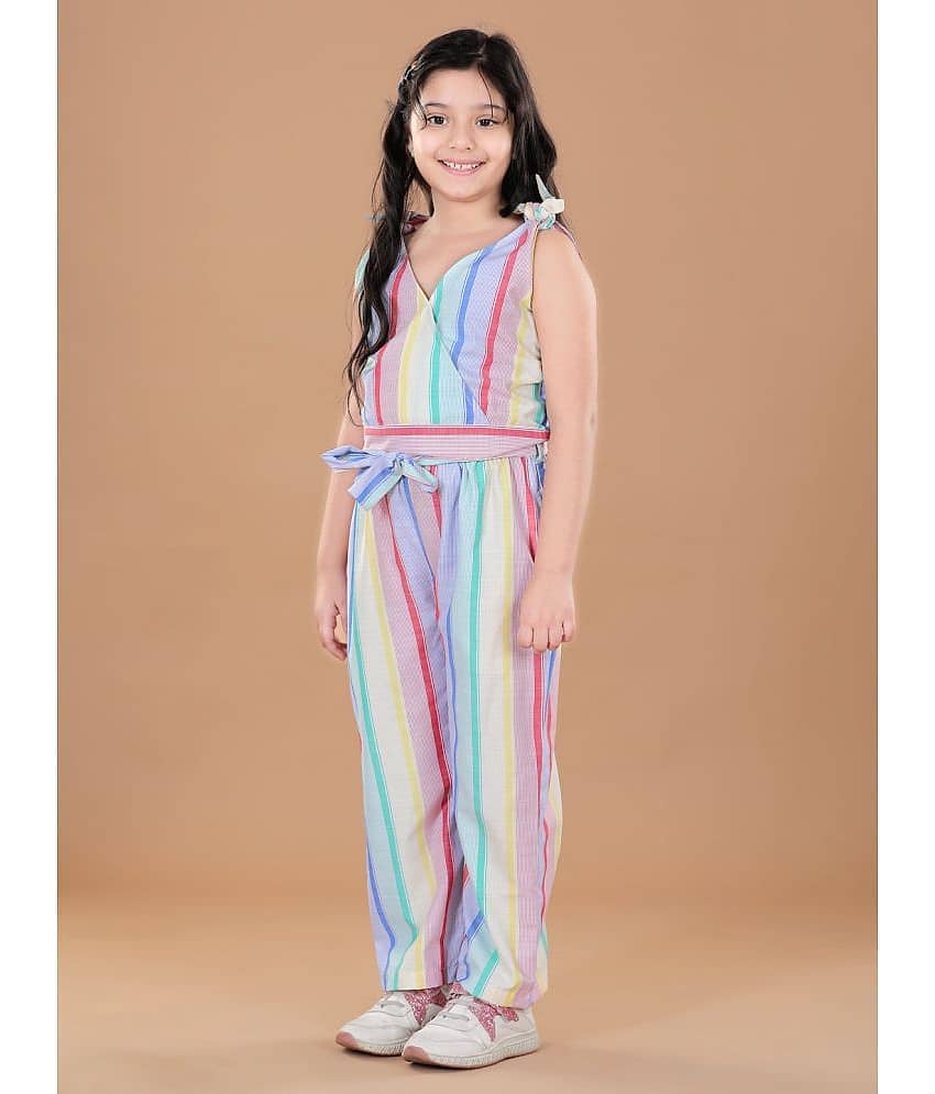 StyleStone Pack of 1 Girls Cotton Blend Top With Palazzo ( Multi Color ) view 2