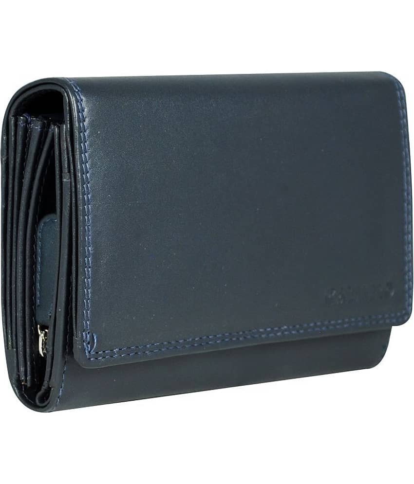Calfnero Navy Wallet view 2