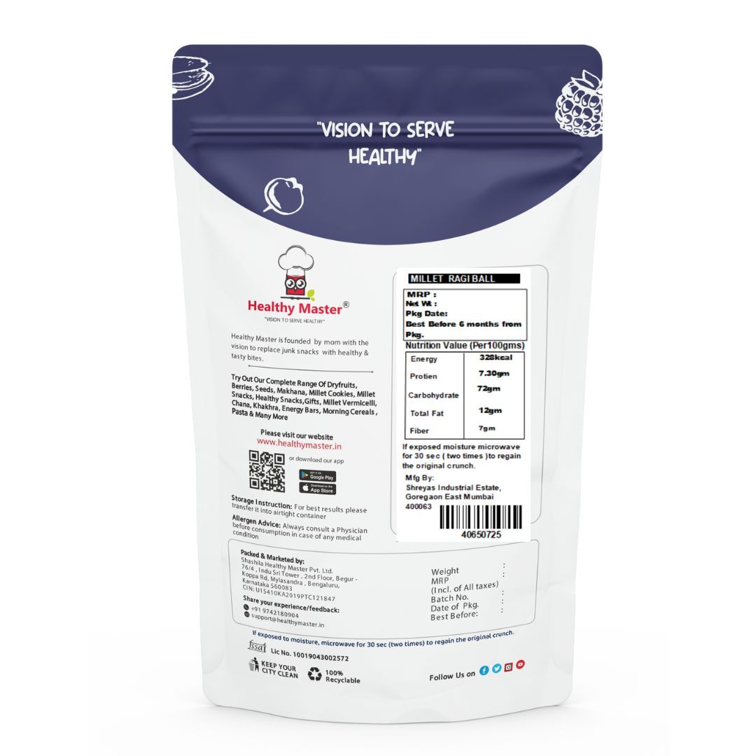Healthy Master Millet Ragi Balls, 150 gm view 2