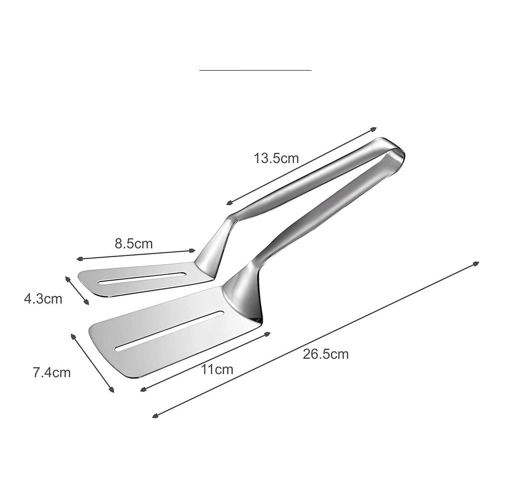 VilLWin Opal 1pc Set Bread roti chapati chimta pakkad chipya Cooking Tong Stainless Steel view 2
