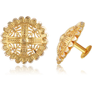 Vivastri Shimmering Glittering stud Earring for Women and Girls [VIVA2687ERG] view 2
