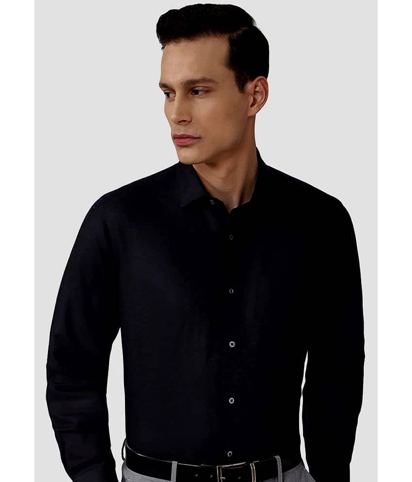 Makhanchor - Black Cotton Regular Fit Men's Formal Shirt ( Pack of 1 ) view 2