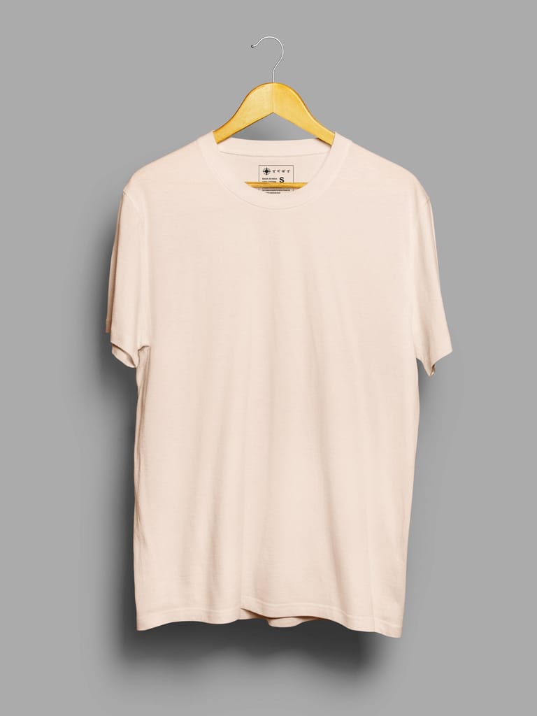 Muted Peach | Plain T shirt view 2
