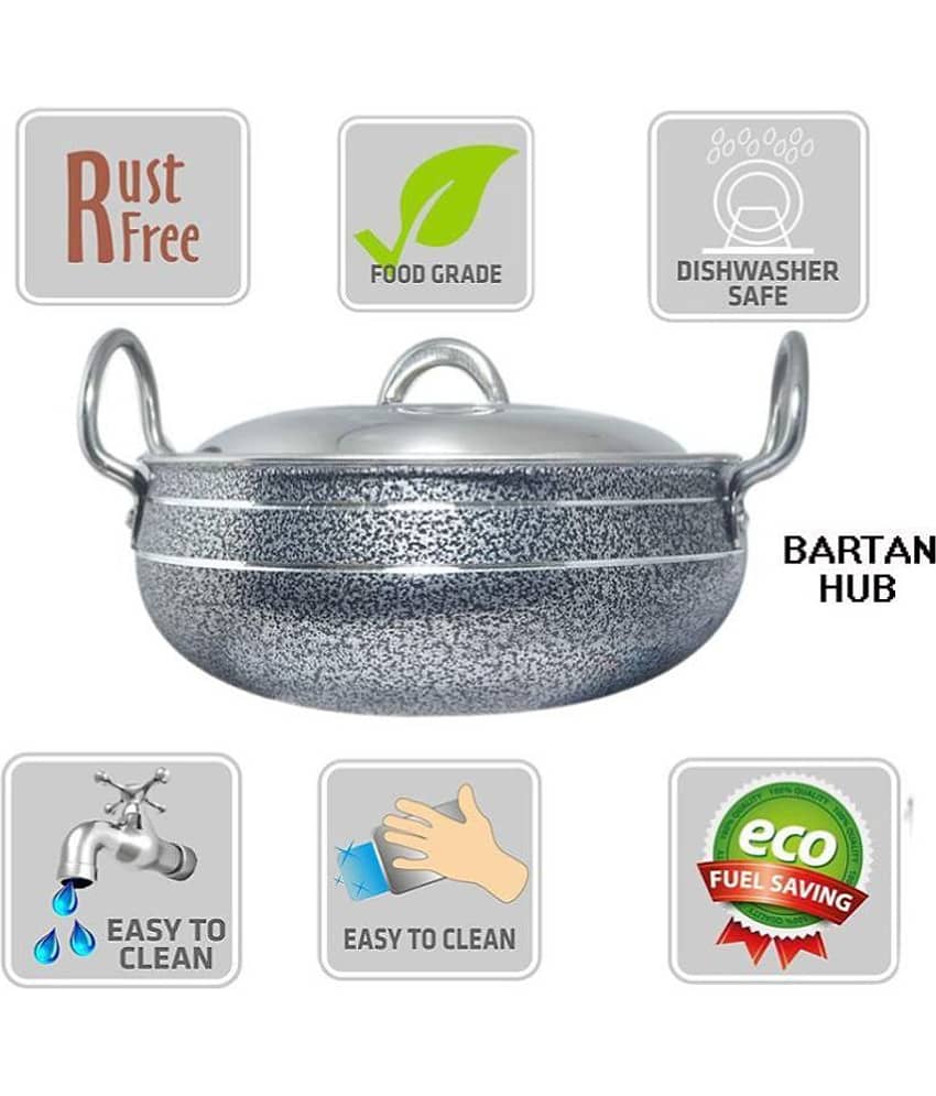 bartan hub - na Aluminium Enamle Handi 1500 ml ( Pack of 1 ) view 2