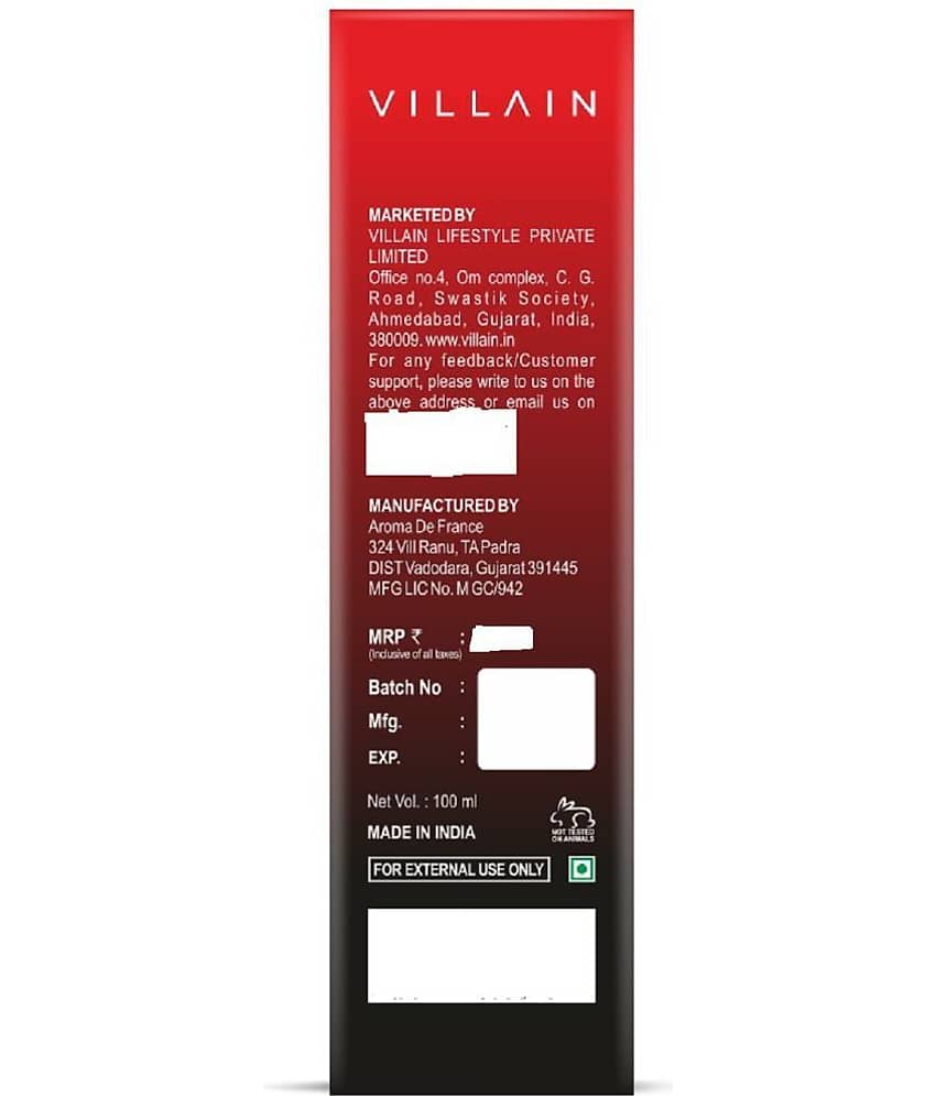 VILLAIN - Snake Perfume for Men 100ml | Ultra Long Lasting Eau De Parfum (EDP) For Men 1 ( Pack of 1 ) view 2