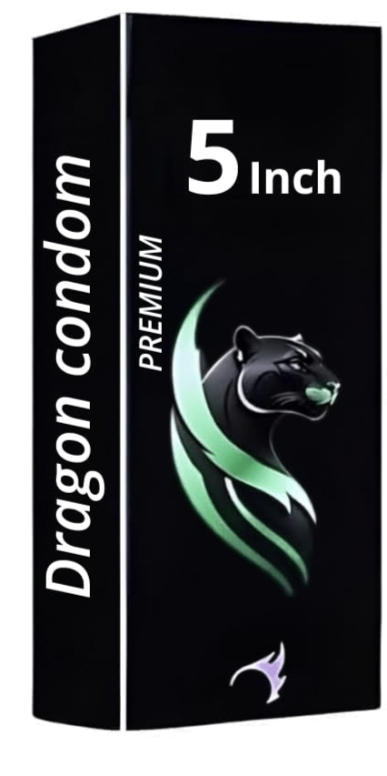 Dragon Condom for Men | 5 Inch | Premium Natural Latex | Ultra-Thin | Pre-Lubricated | Smooth Finish | Comfortable Fit