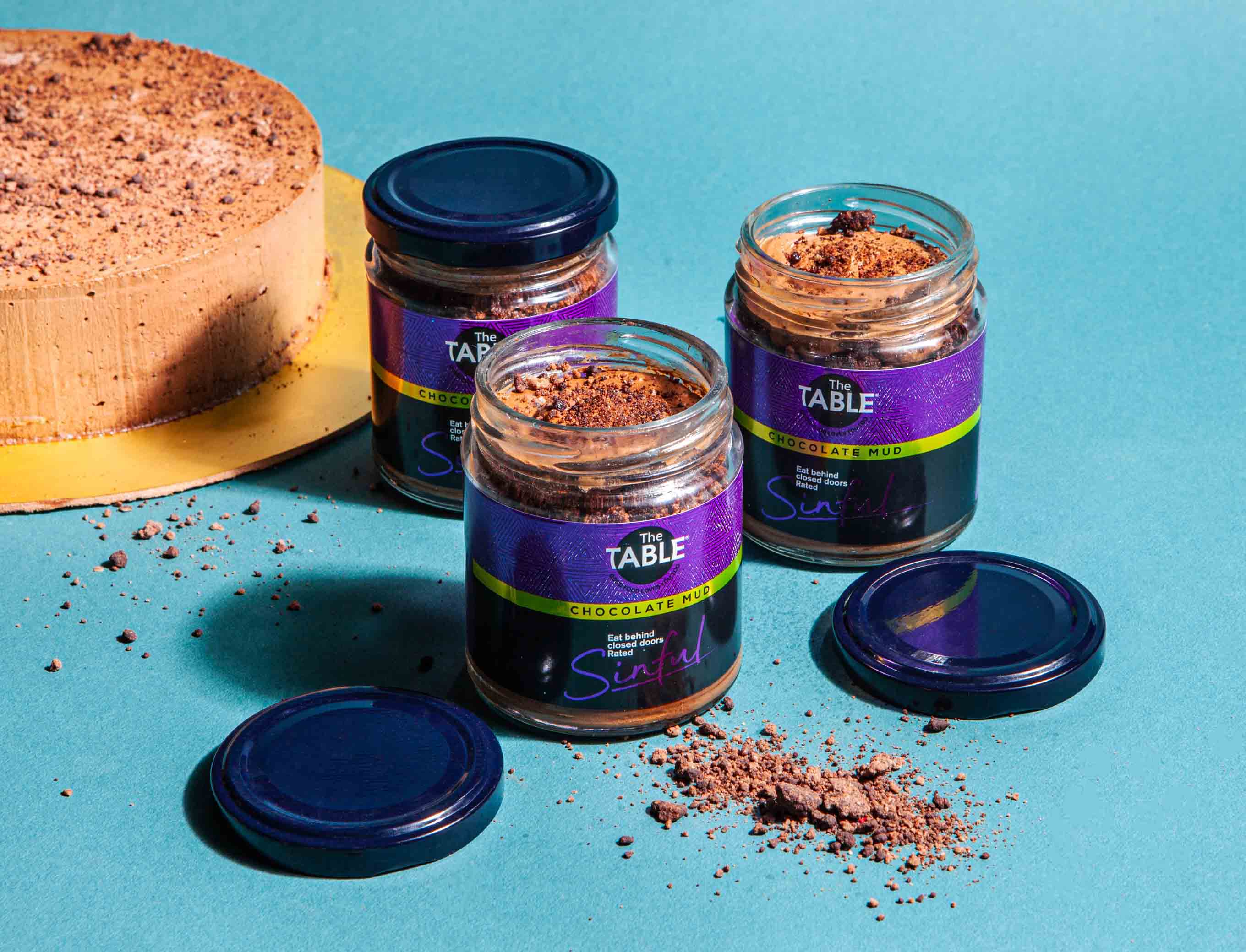 Chocolate mud cake jar