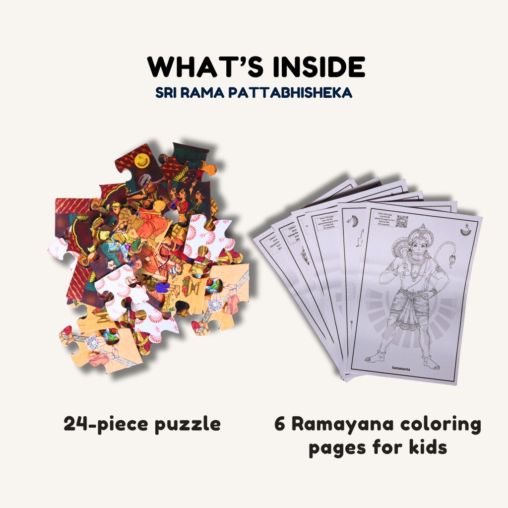 Sri Rama Pattabhisheka Jigsaw Puzzle for Kids view 2