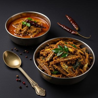 Dry Fish Curry (Endu Netthalu)