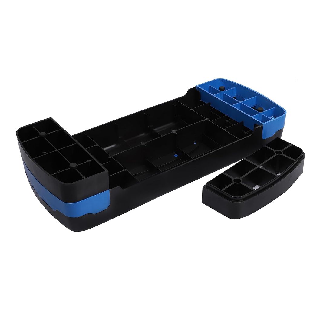 De Jure Fitness Aerobic Stepper, Two Height Level Adjustments - 4 inches and 6 inches, Slip-Resistant & Shock Absorbing Platform for Extra-Durability, Supports Upto 200 KG, (Blue) view 2