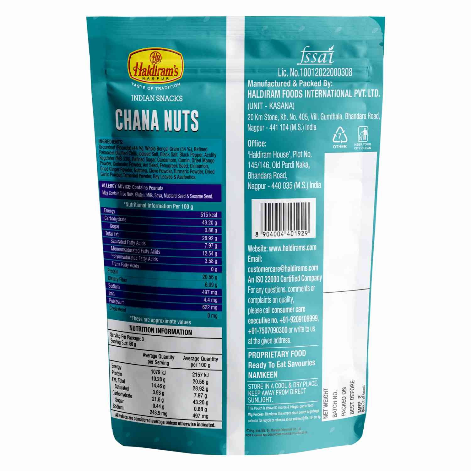 Haldiram Chana Nuts 200 Gm - Pack of 60 view 2