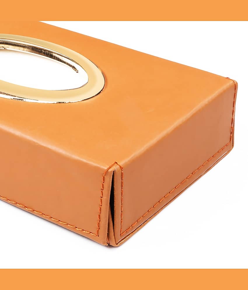 Auto Hub Car Tissue Dispenser Leatherite Brown view 2