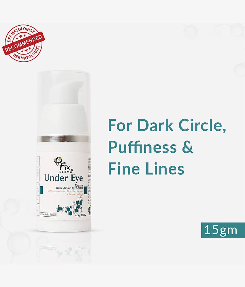 Fixderma Under Eye tripple action Cream Controls Fine Lines & Under Eye Ageing 15g, (Pack of 1) view 2