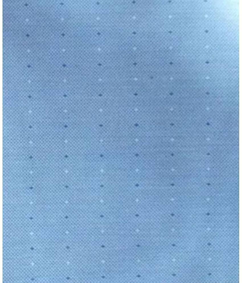 Makhanchor - Blue Cotton Men's Unstitched Shirt Piece ( Pack of 1 ) view 2