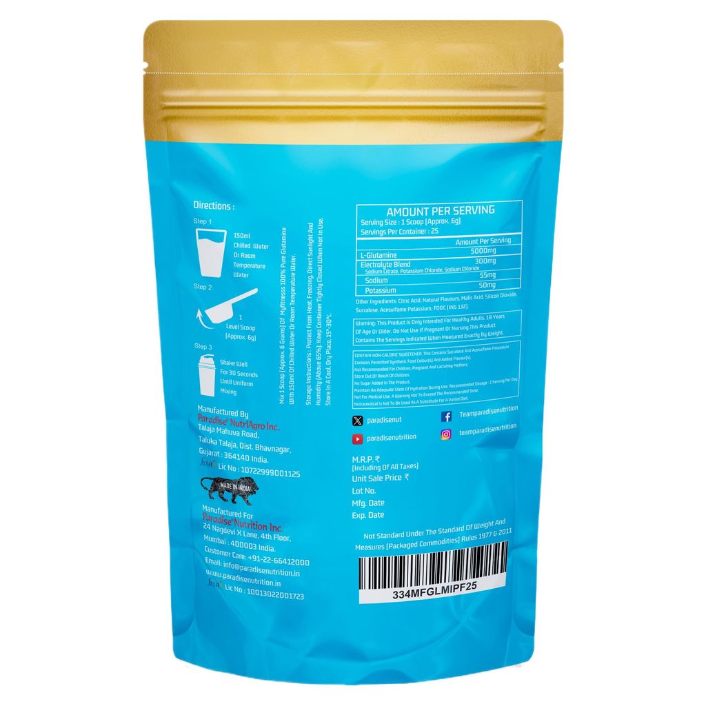 Myfitness 100% Pure Glutamine | 150g | Flavoured Glutamine Powder | 5000mg Per Serving | With Added Electrolytes view 2