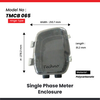 Single Phase Polycarbonate Meter Box - TMCB 065 - SP ENCLOSURE view 2