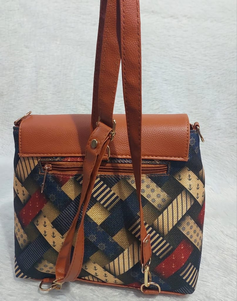 Multi colour Jute Sling Bag view 2