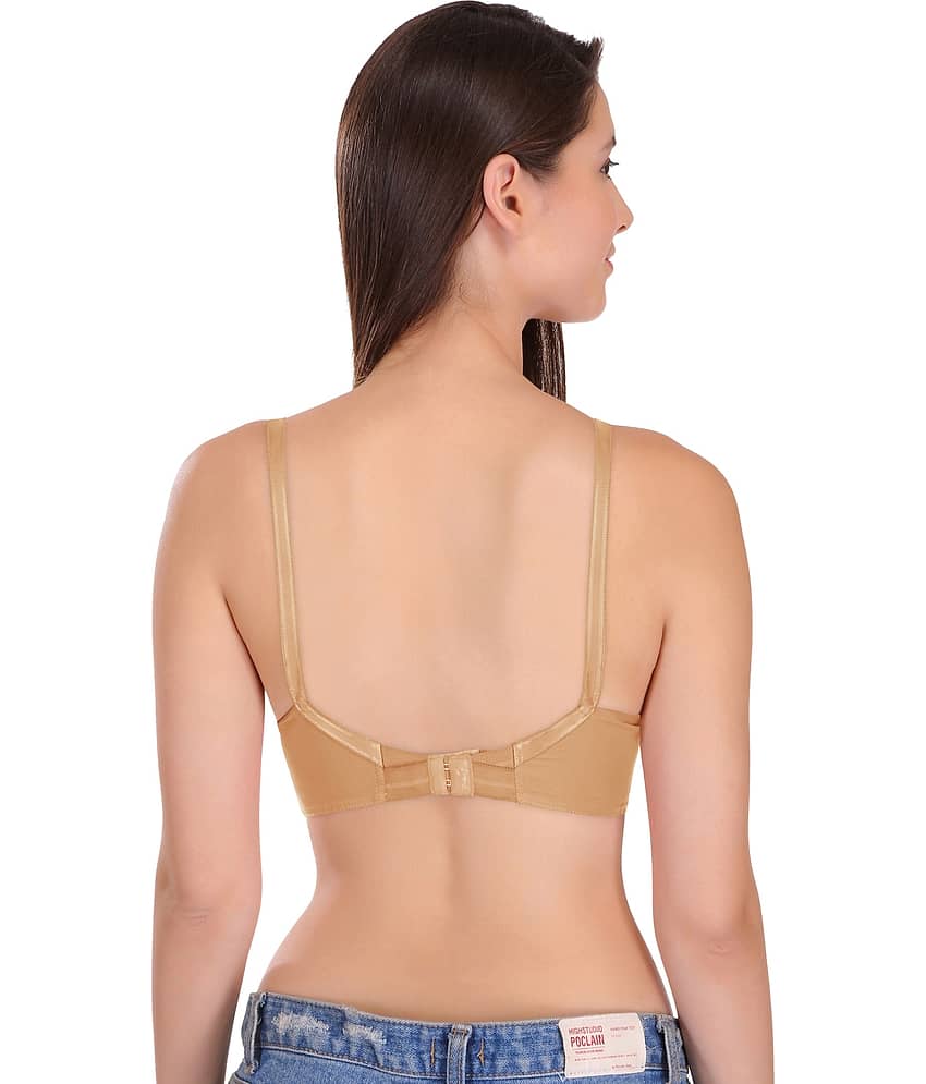 Featherline Cotton Blend Non Padded Women's Everyday Bra ( Camel ) SOUMYA ELASTIC view 2