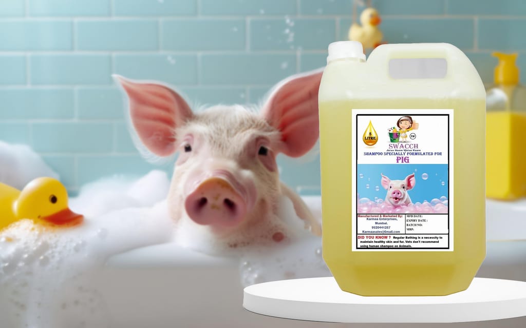 Swacch Shampoo Specially Formulated for Pig (5 Litre) Lemon view 2