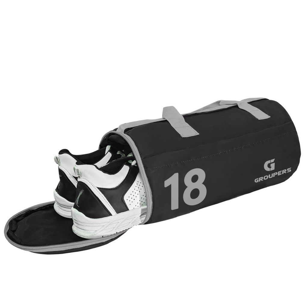 GROUPERS Sports Gym Bag with Shoe Compartment for Men and Women view 2