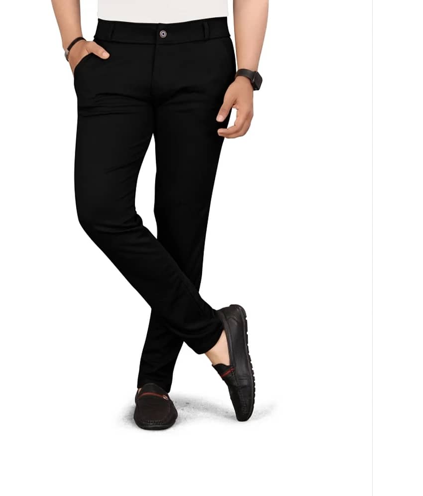 AGRAYYANA Regular Men's Trouser - Black ( Pack of 2 ) view 2