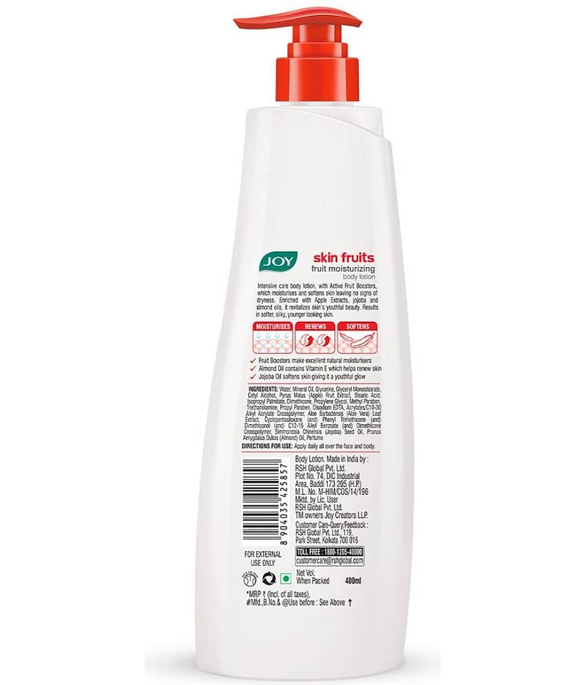 Joy Skin Fruits Moisturizing Body Lotion - Lightweight, Non Sticky & Non Greasy 500ml, (Pack of 1) view 2