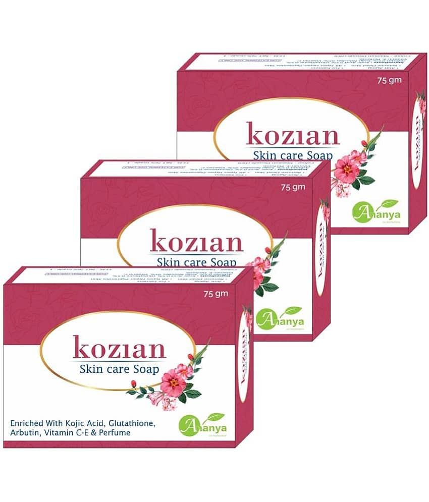 KOZIAN Antibacterial Moisturizing Bath Soap Soap for All Skin Type ( Pack of 3 )