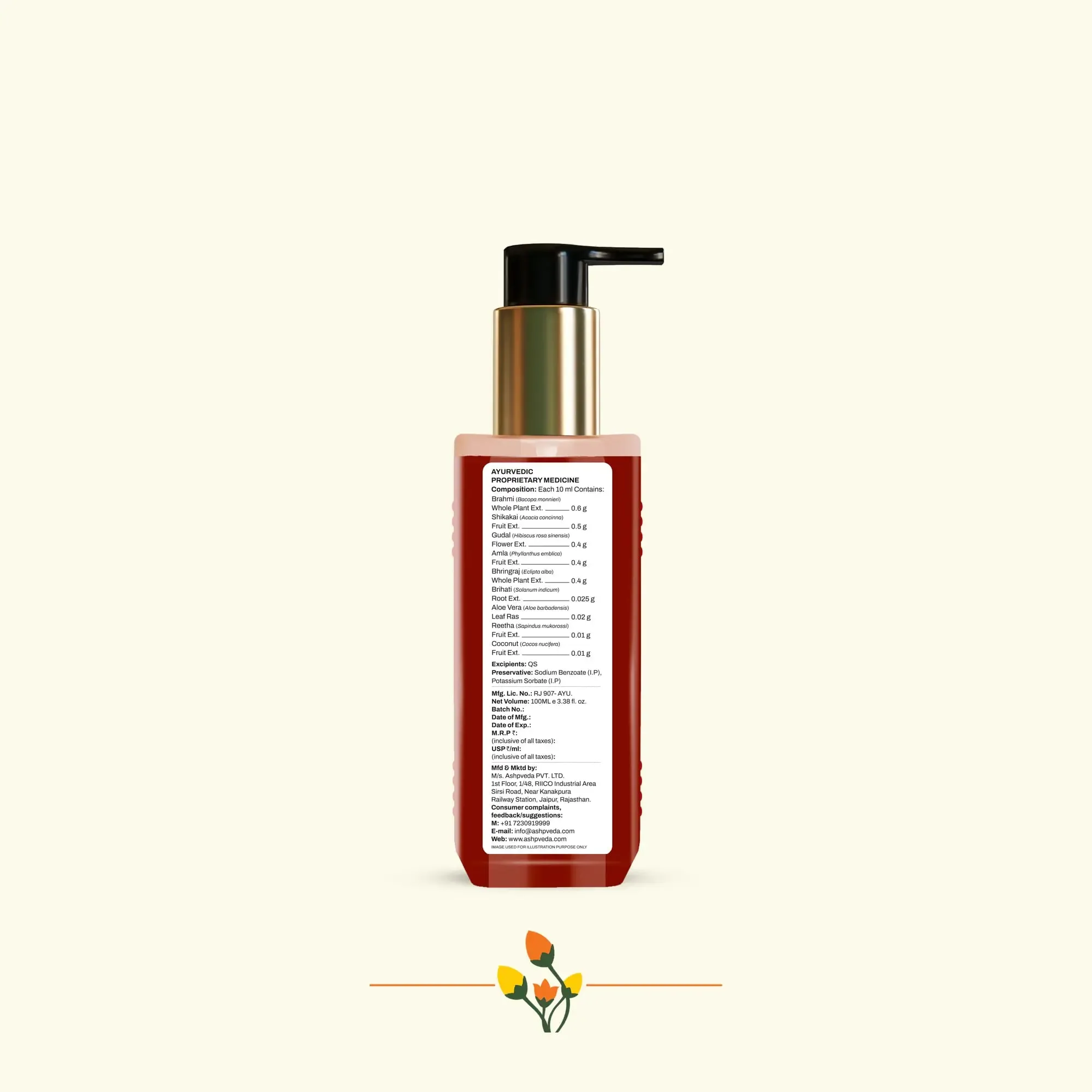 ashpveda Bhringraj & Shikakai Hair Wash view 2