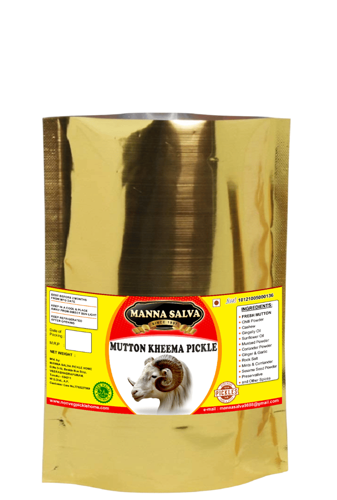 Manna Salva Pickles- Mutton Keema Pickle - Non-Veg Pickle. view 2