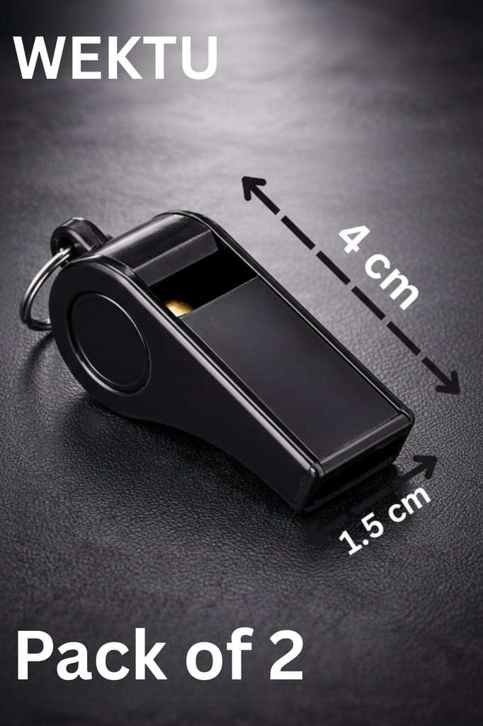 WEKTU Pack of 2 Professional Sports Whistles – Durable, Loud & Lightweight with Neck Lanyard view 2