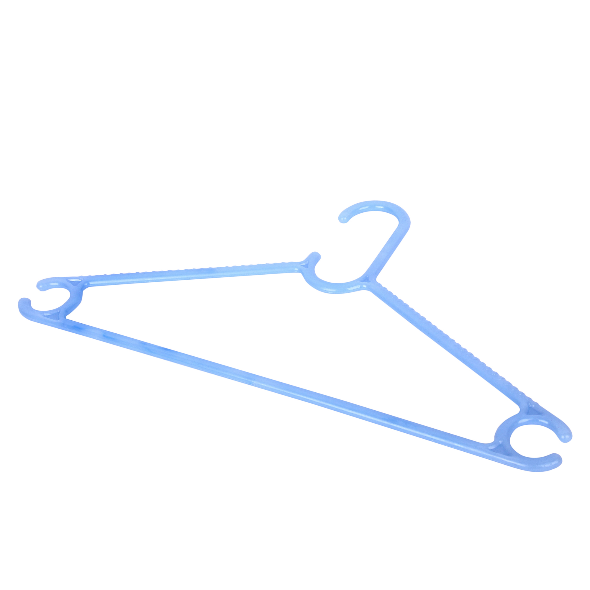 CLASSY 6-P Plastic Garment Hangers - Durable, Lightweight & Slip-Resistant Design view 2