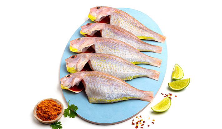 Pink Perch Medium - Whole Cleaned (With Head)