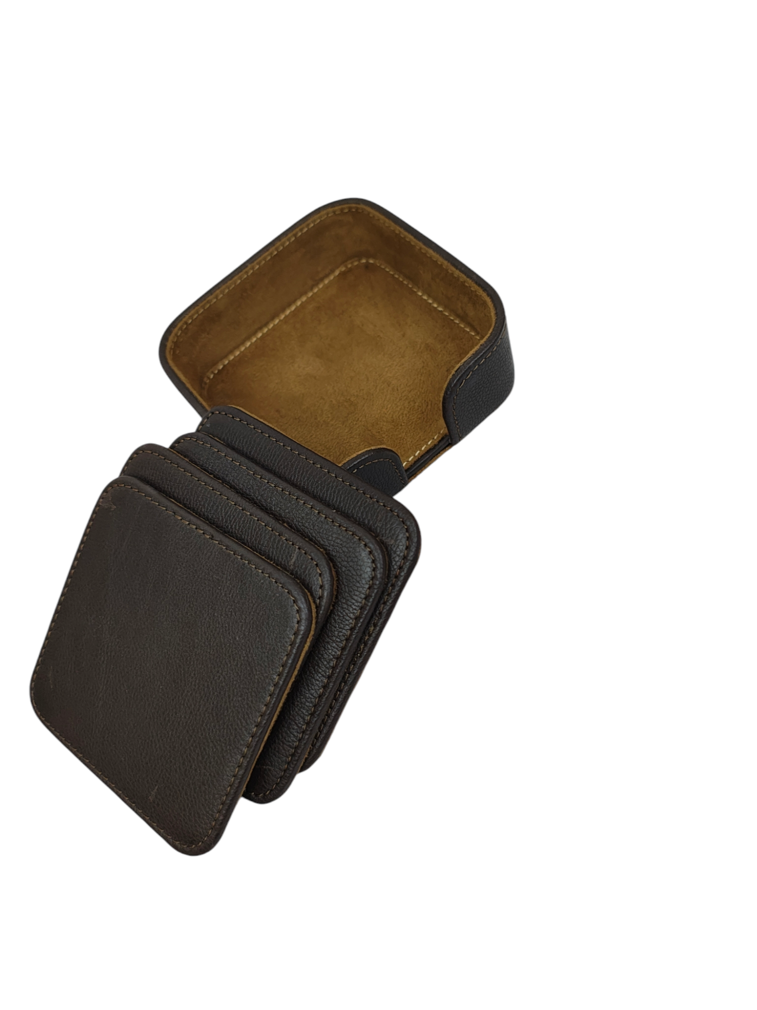 Tea Coasters with Square Stand view 2