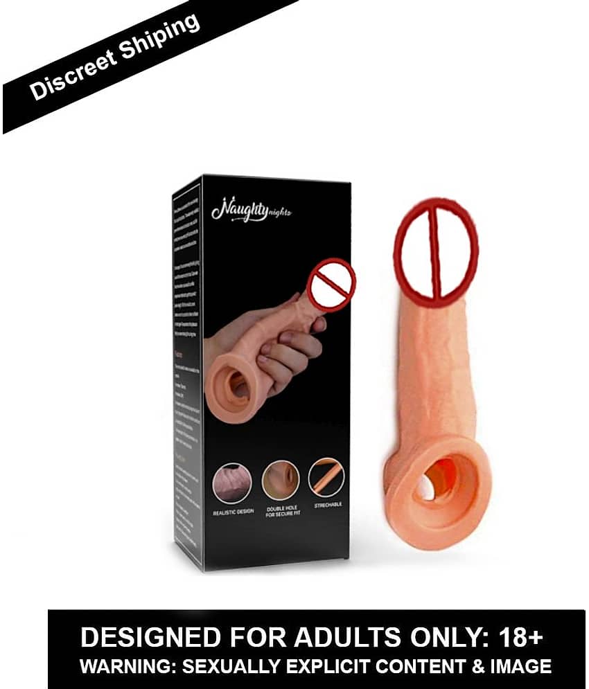 King Size 9 Inch DOUBLE HOLE Penis Extender Dragons Reusable Condom Washable Condom Silicone Condom view 2