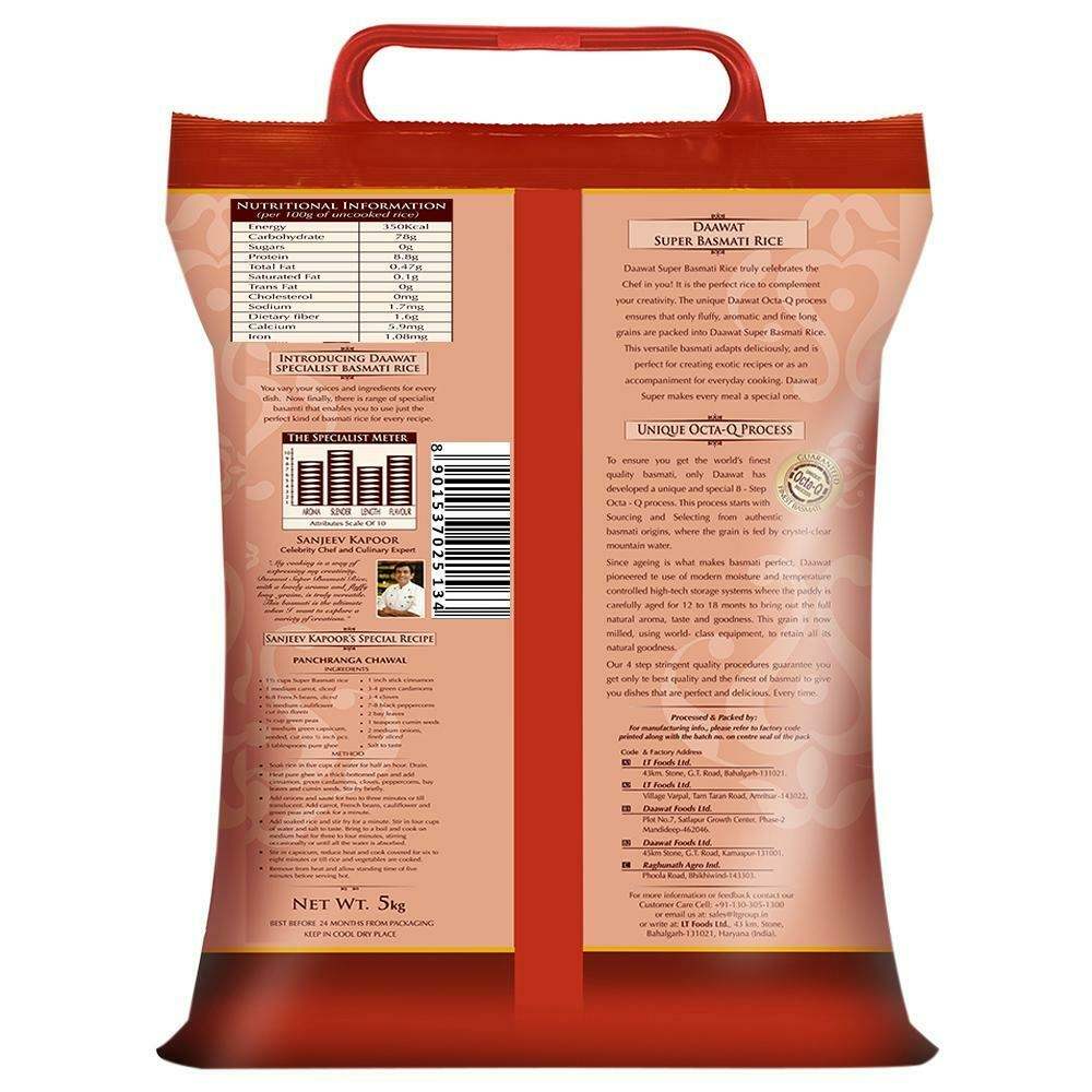 Daawat Super Basmati Rice 5 kg view 2