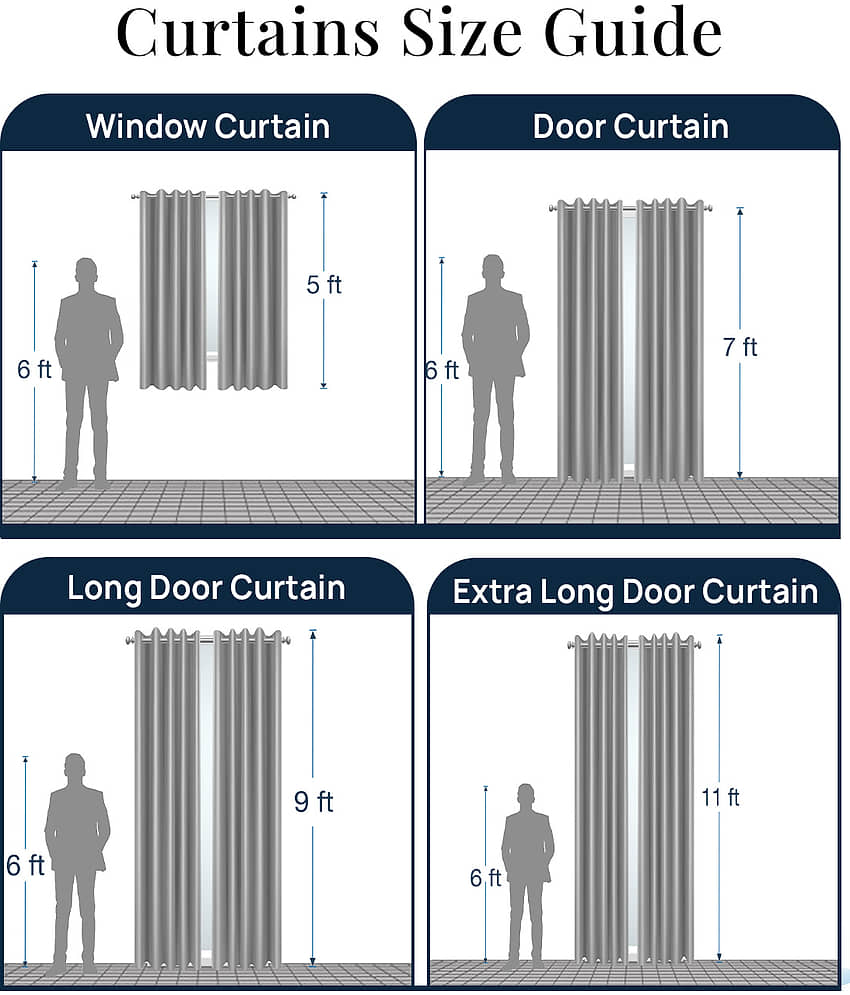 Panipat Textile Hub Solid Semi-Transparent Eyelet Door Curtain 7 ft Pack of 2 -Gray view 2