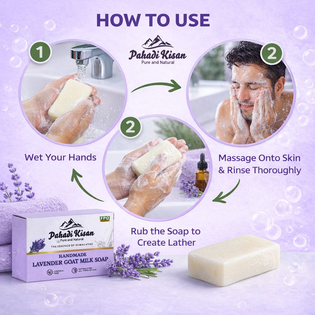 Lavender Goat Milk Soap 100 gm view 2
