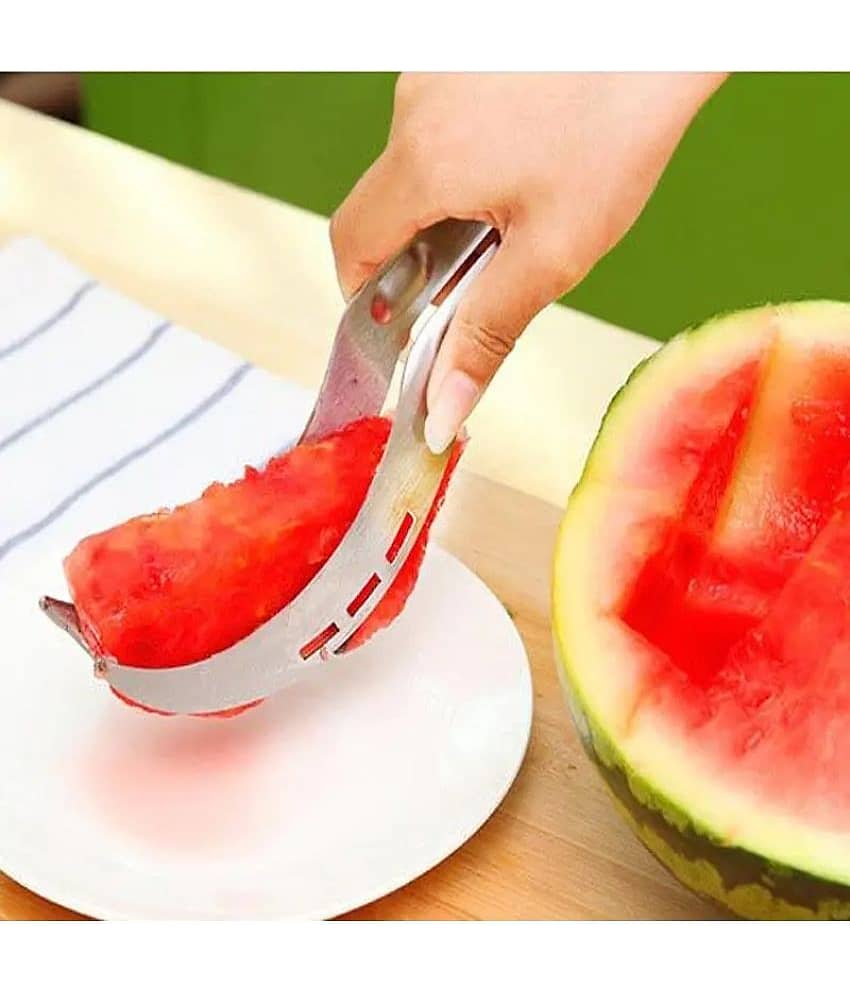 purple dust Stainless Steel Watermelon Cutter ( Pack of 1 ) view 2