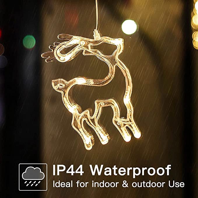 Christmas LED Window Curtain String Lights view 2