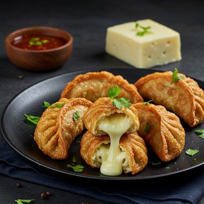 Cheese Pan Fried Momos