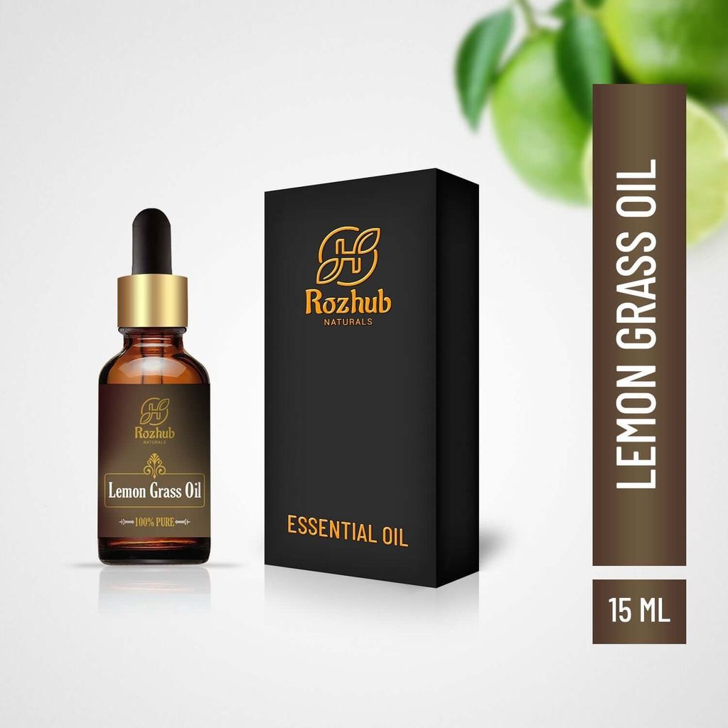 Lemon Grass Essential Oil - 100% Pure, Natural & Undiluted - 15ml by Rozhub Naturals view 2