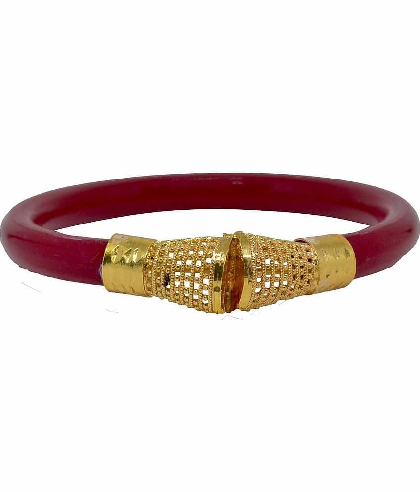 Bovzen Red Bangle ( Pack of 1 ) view 2