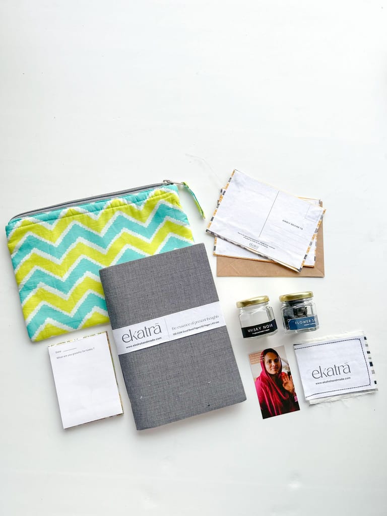 Sustainable Gratitude Hamper by Ekatra - Solid Grey view 2