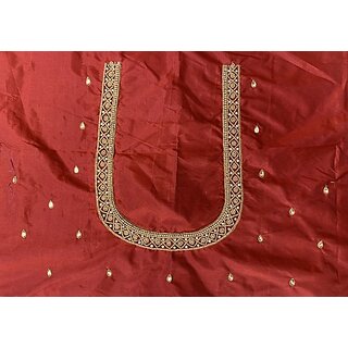 RR FABRIC Cotton Silk Self Design Blouse Material view 2