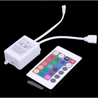 24 Key IR Remote Control for RGB LED Strip Module 5050 3528, Infrared Controller ( Pack Of 3) view 2