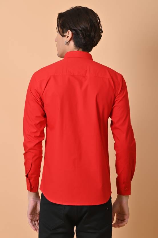 Men Slim Fit Solid Casual Shirt view 2