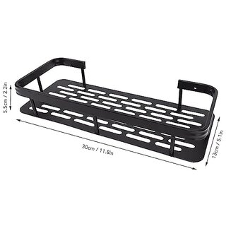 (Pack of 2) Shower Caddy Corner Shower Organizer With Soap Holder Stainless Steel Shelf 5 in 1 Self Adhesive Shelf Organizer Combo/Metal Racks and Shelves for Wall/Stand view 2