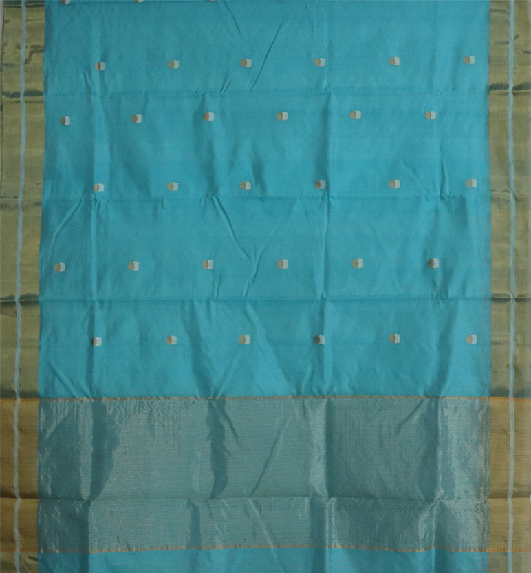 Handloom Chanderi Silk Cotton Saree view 2